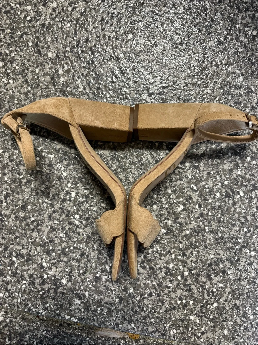 SAM EDELMAN Tan Suede Heels